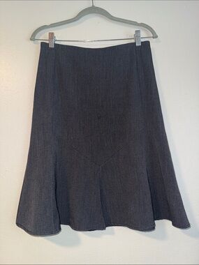 Classic Dark Gray A-Line Skirt